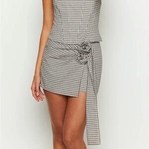 BNWT Lioness Hills Vintage Blue Mini Skirt